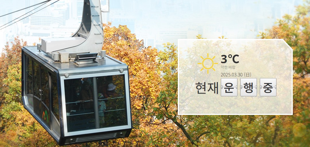 남산케이블카 요금 및 운행시간(+주차장,타는곳,요금할인)