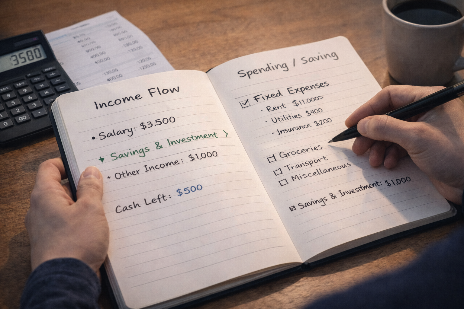 월급 흐름과 지출 구조를 점검하는 재정 노트