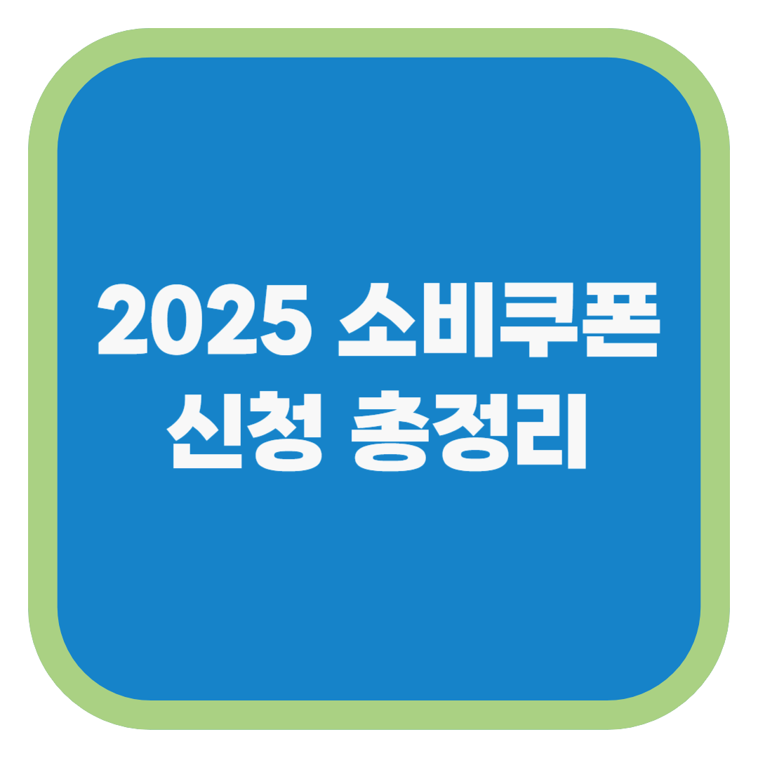 2025 소비쿠폰 신청 총정리