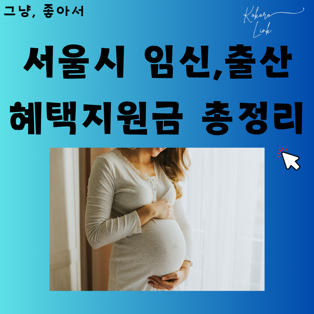 서울시 임신, 출산 헤택 지원금 총정리 관련 이미지