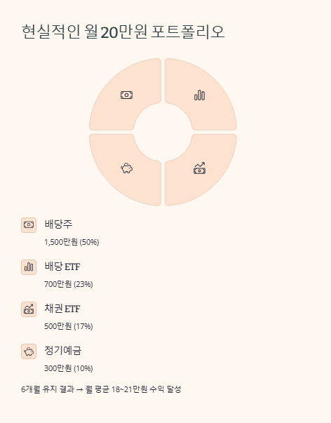 현실적인 월 20만원 포트폴리오