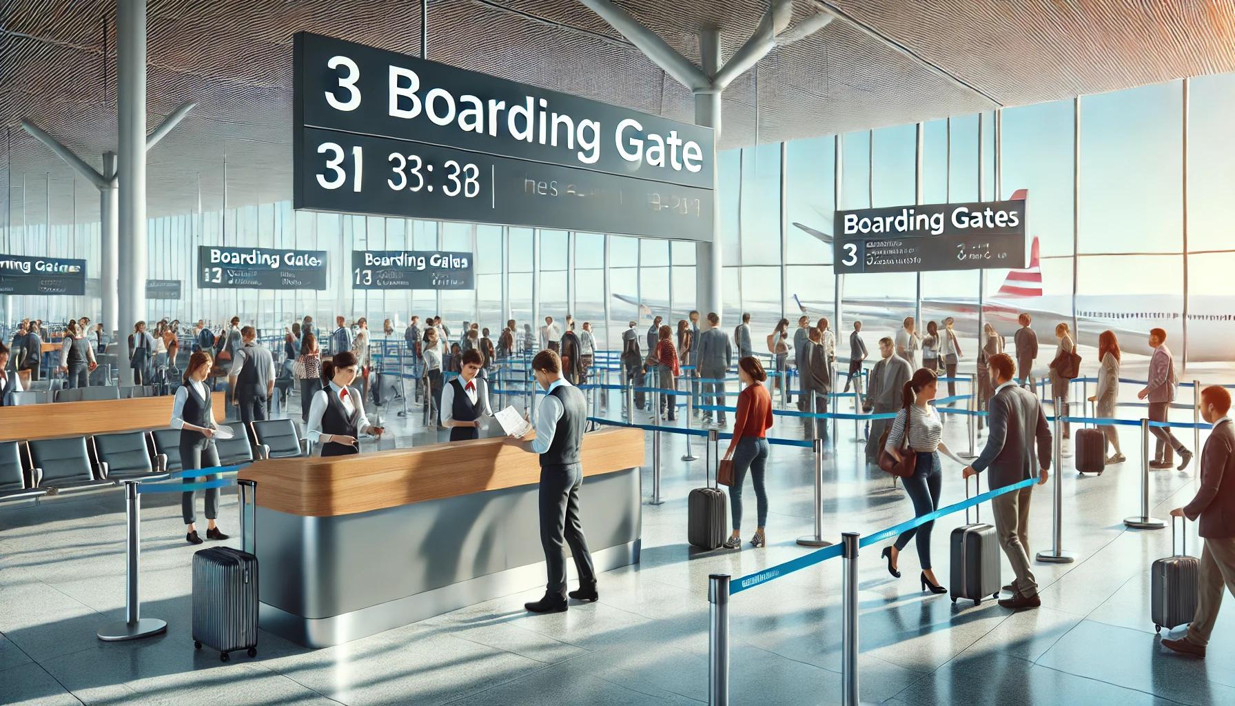 비행기 탑승 마감