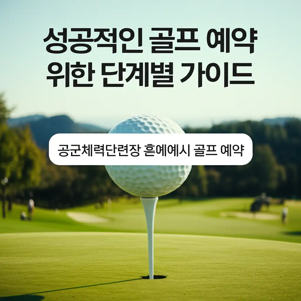 공군체력단련장홈페이지골프예약_step-by-step-guide