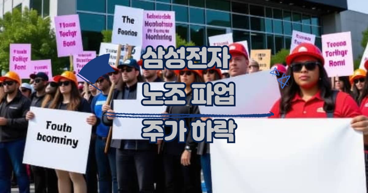 삼성전자 노조파업 이미지