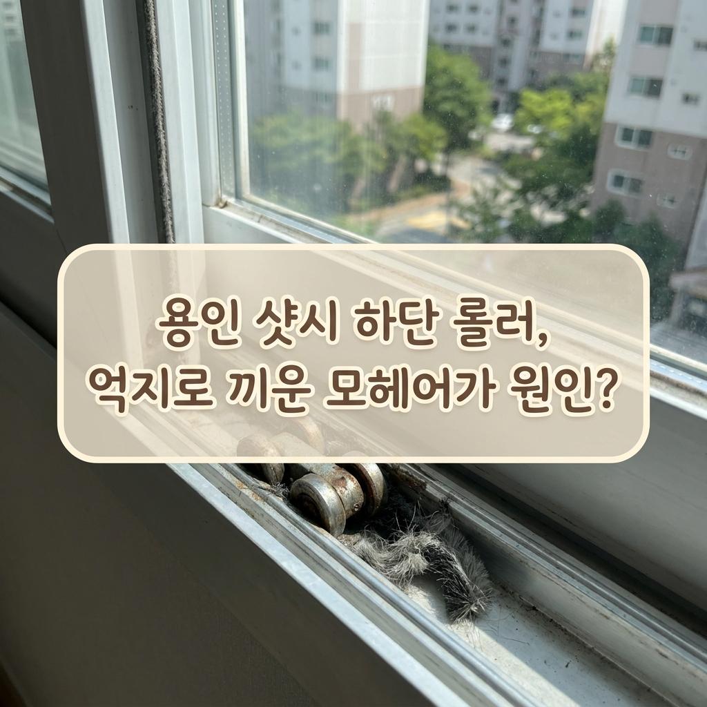창문 안 닫힘 해결! 전현무도 놀랄 용인 샷시 하단 롤러 교체로 24평 아파트