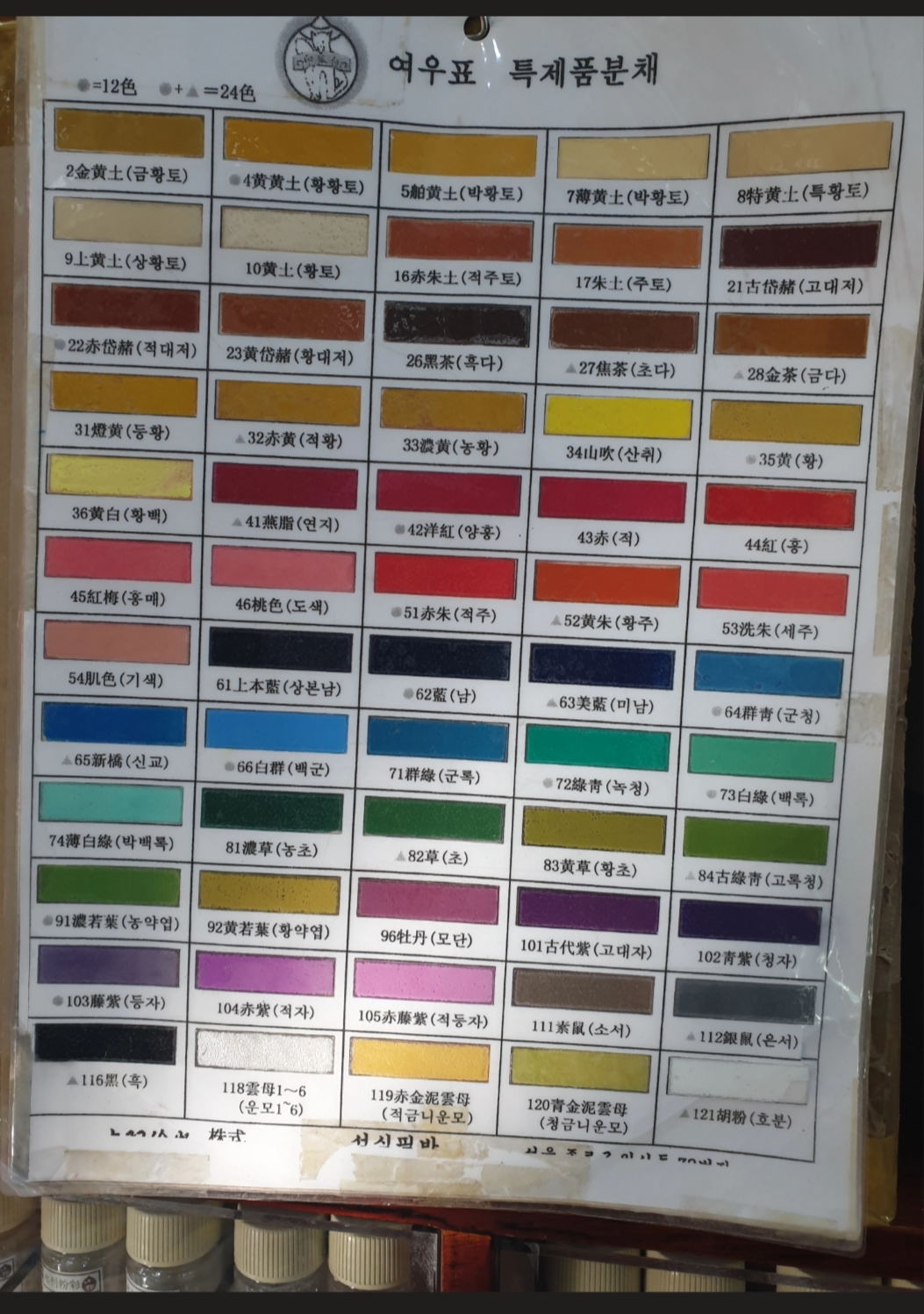 여우표분채색상표