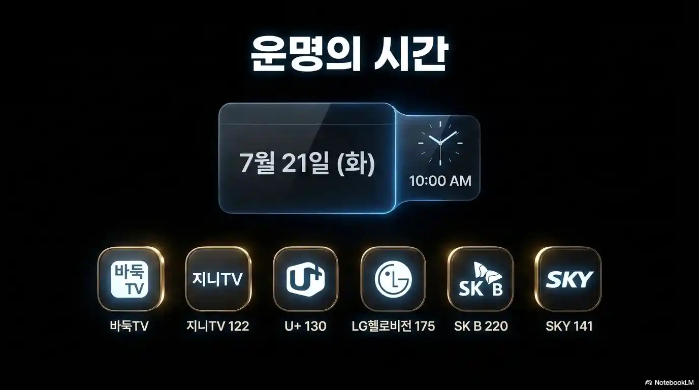 신진서와 카타고 최종 3국 경기 일정과 바둑TV 중계 채널 안내 이미지