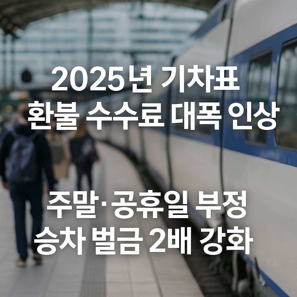 기차표 환불 인상