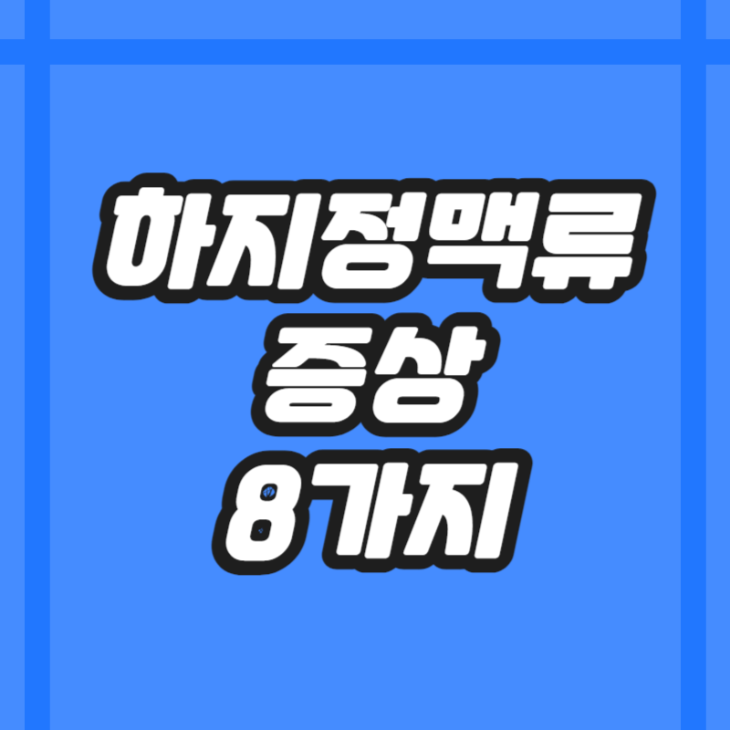 하지정맥류 증상