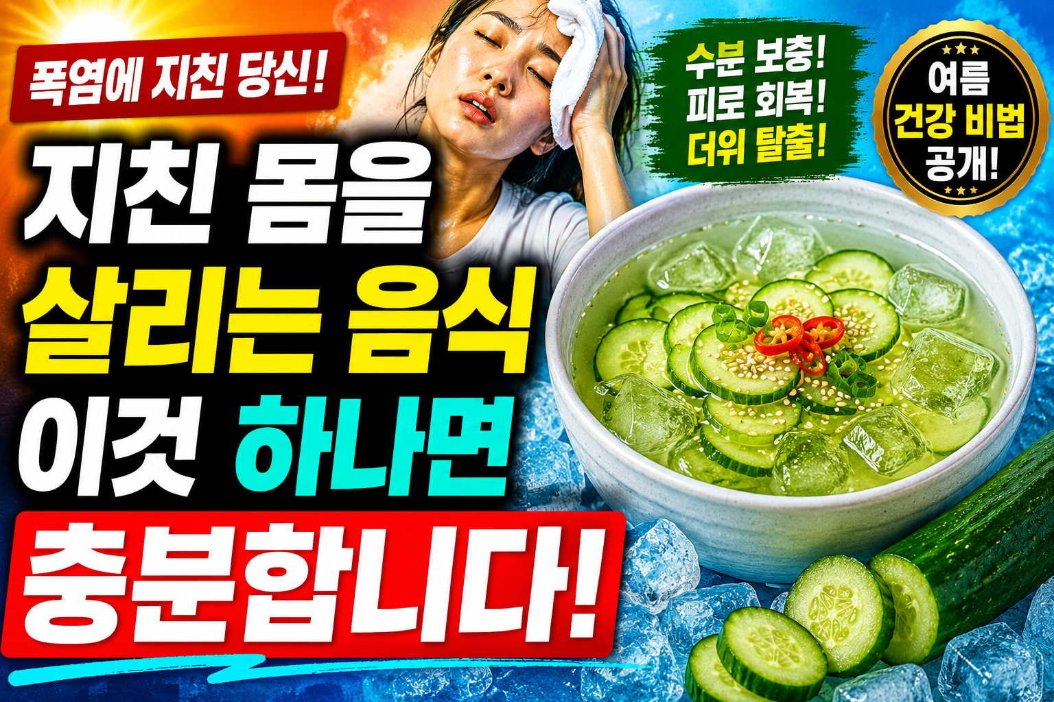 폭염에 지친 몸을 살리는 음식, 이것 하나면 충분합니다