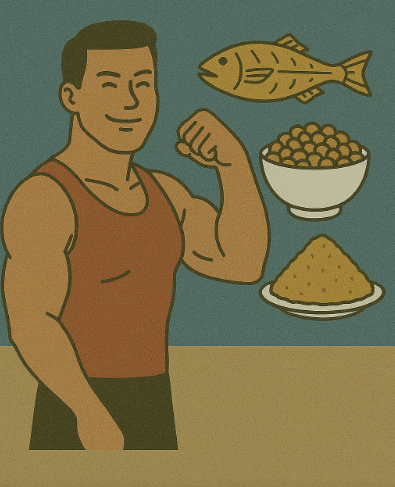 근육 키우는데 좋은 음식 총정리|황태채·낫토가루까지 완벽 분석 관련 사진