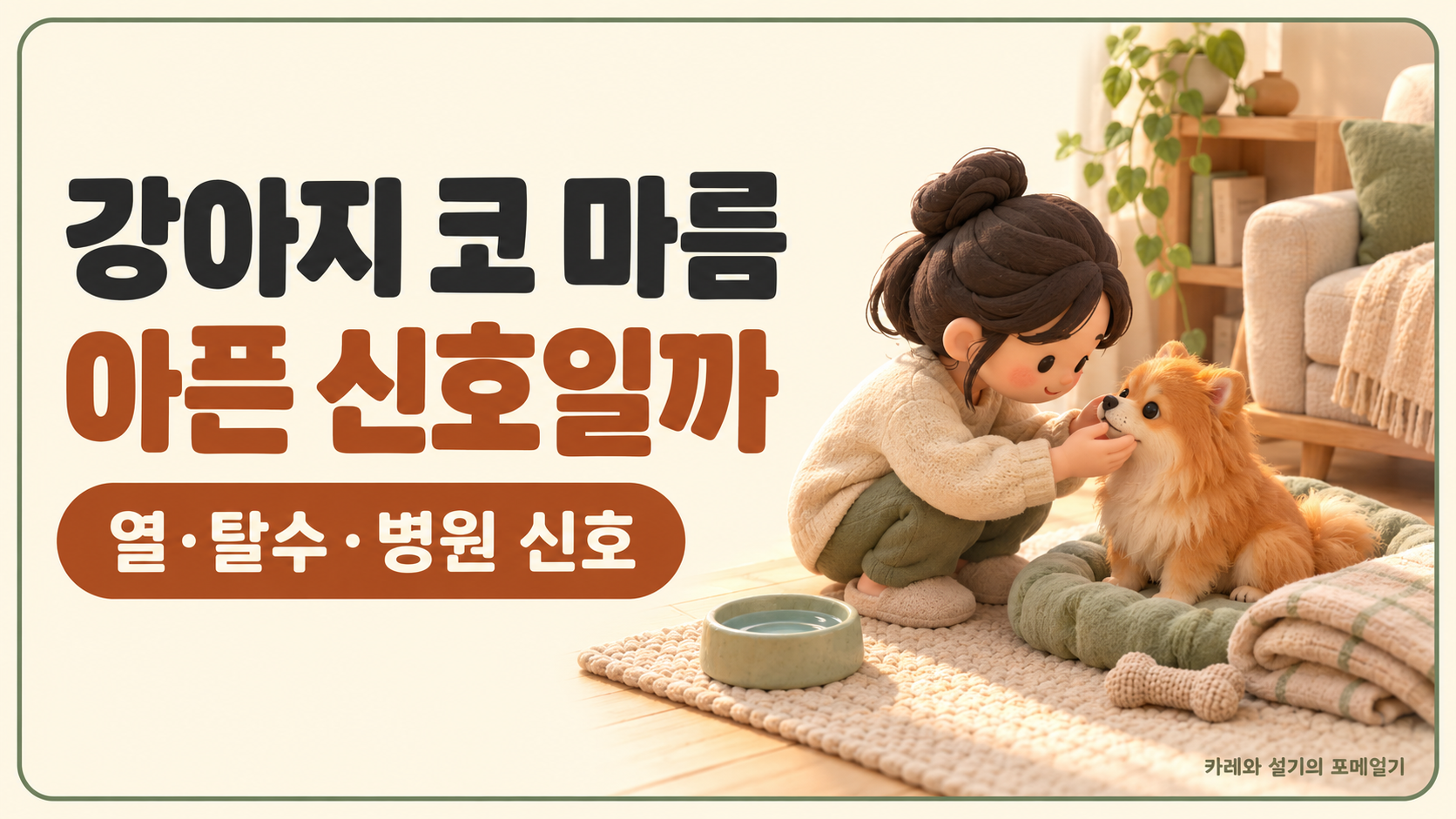 강아지 코 마름 대표