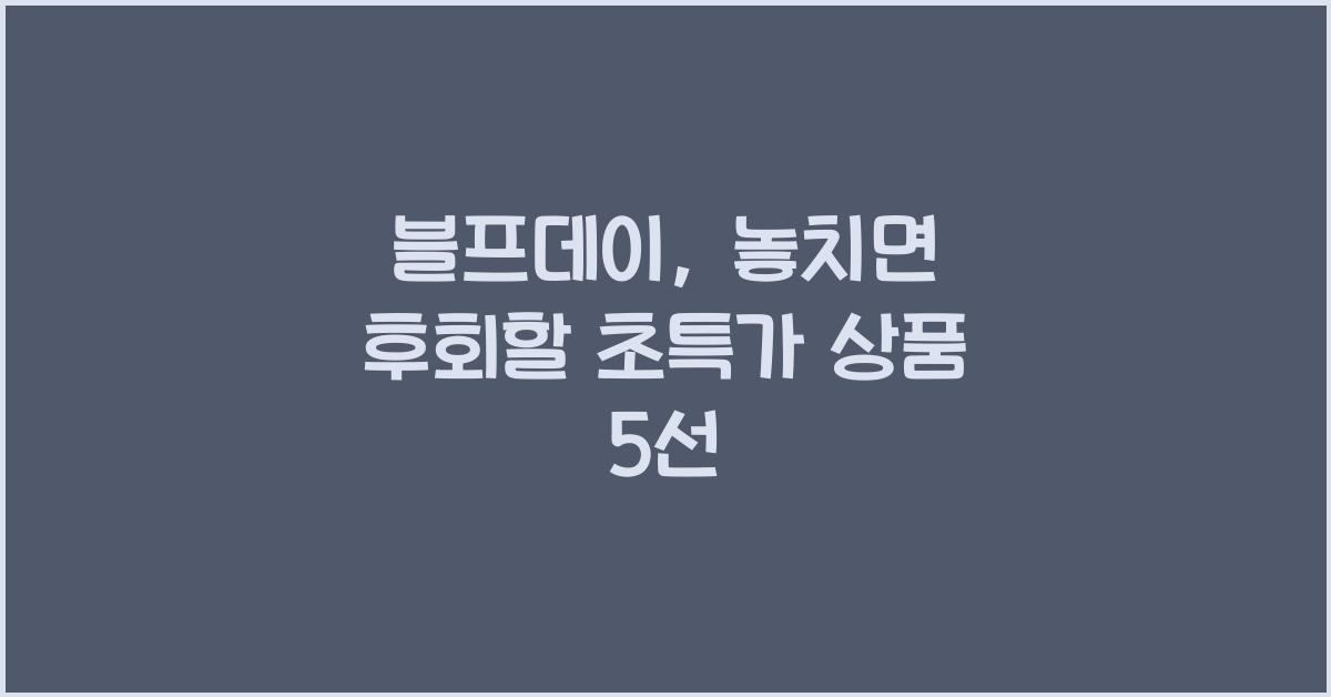 블프데이