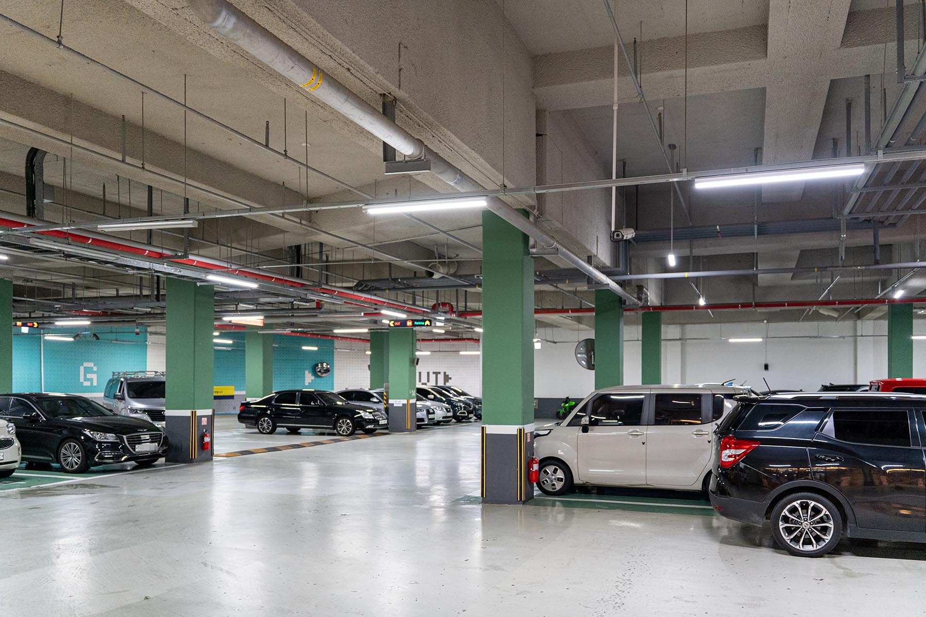 오슬로파크 주차장 지하 1층