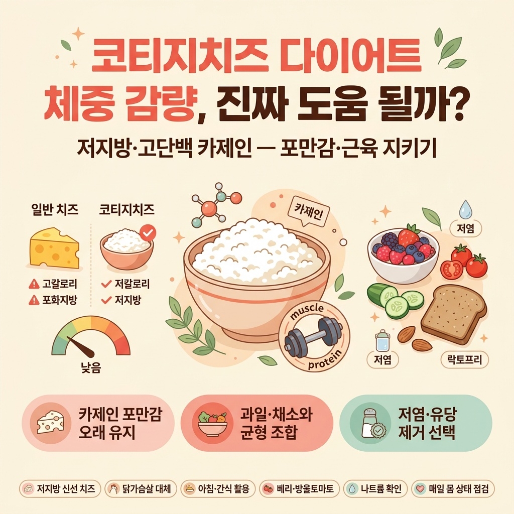 코티지치즈 다이어트, 체중 감량에 진짜 도움 될까