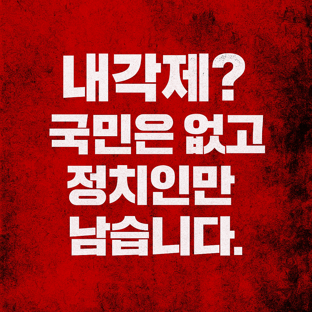 내각제 반대 사진