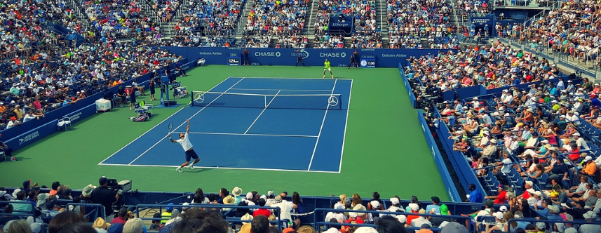 테니스 경기 서브