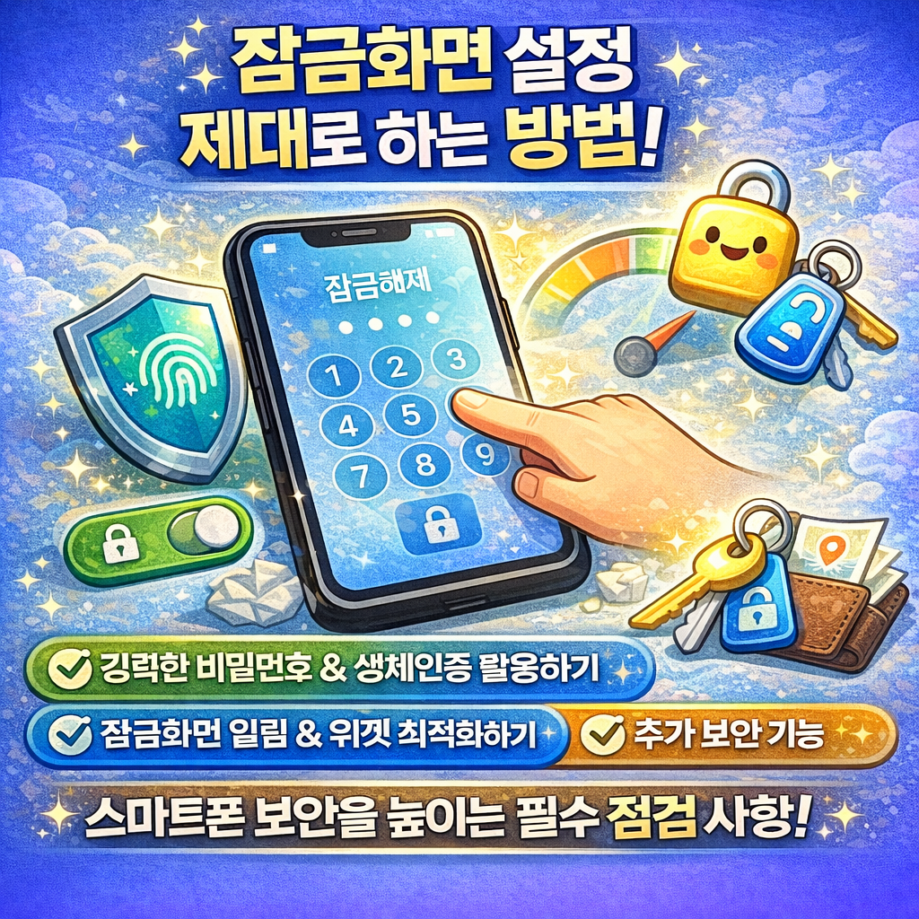 잠금화면 설정 제대로 하는 방법