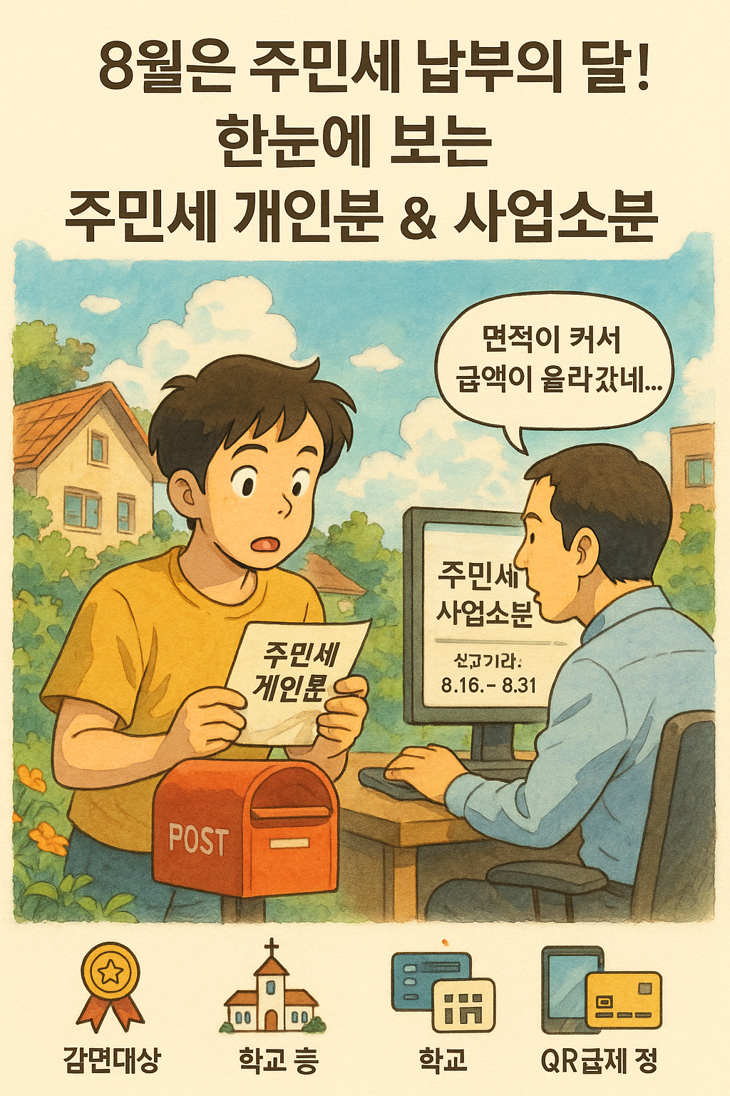 주민세 납부 홍보