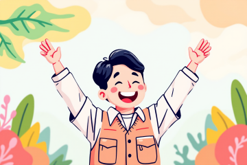 추천서를 받은 공무원이 기뻐하는 장면