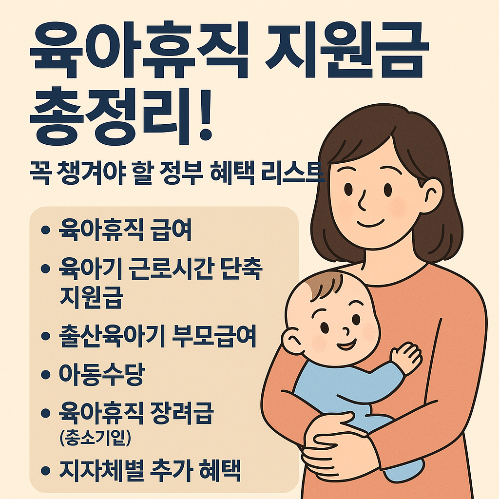 육아휴직 지원금 총정리! 꼭 챙겨야 할 정부 혜택 리스트