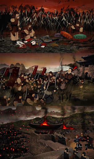 저고여 피살 사건과 여몽전쟁의 시작을 상징적으로 표현한 고려와 몽골 간의 외교 갈등 이미지