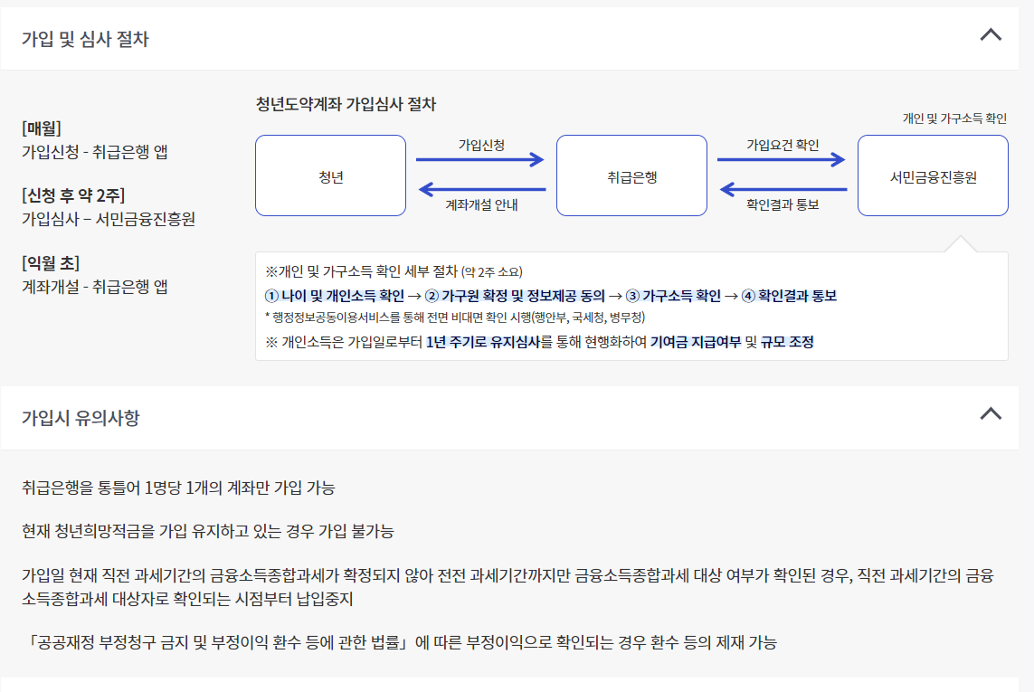 청년도약계좌 조건 내용 신청 일시납