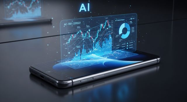 갤럭시 S26 AI 기능과 가격 상승을 상징하는 프리미엄 스마트폰 이미지