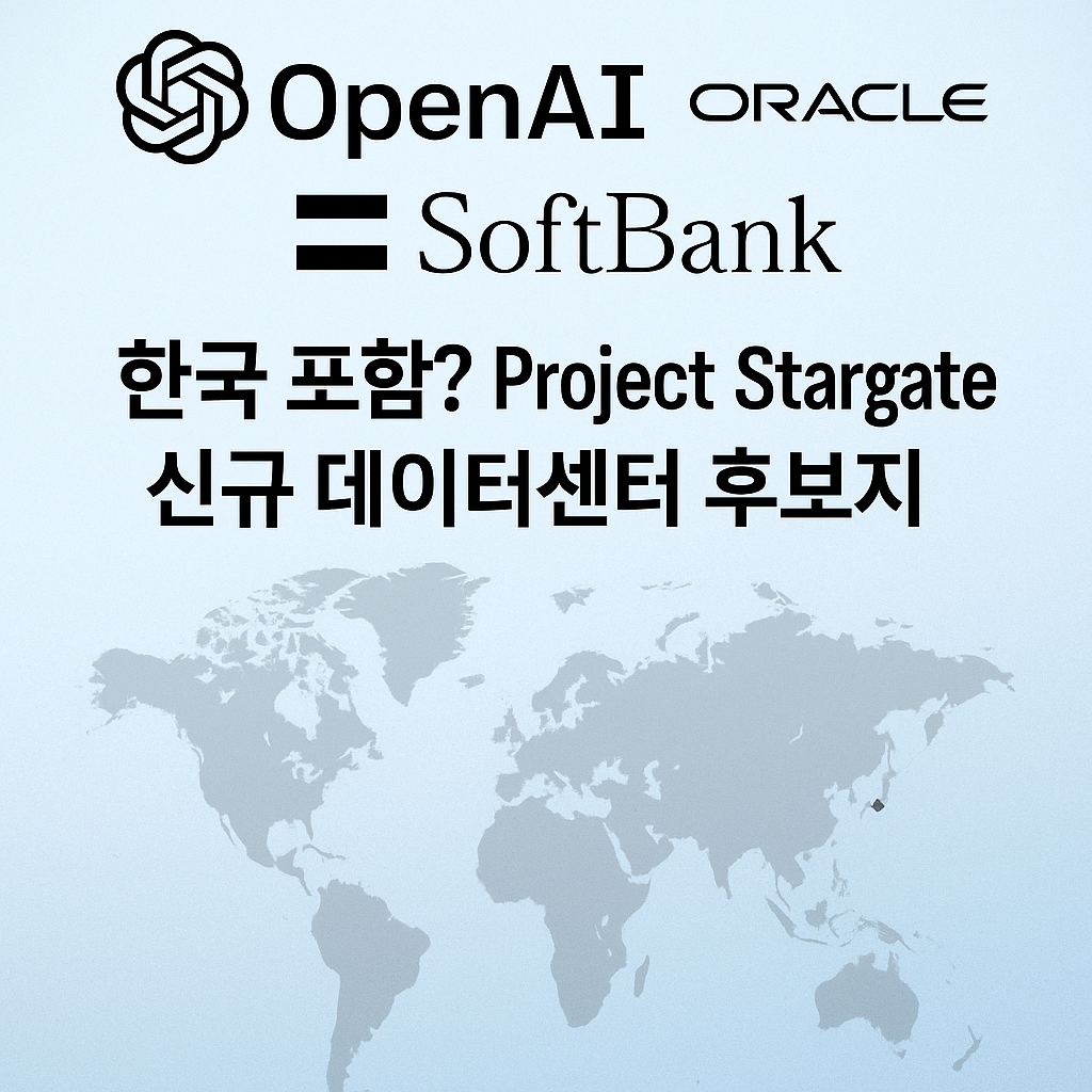 Project Stargate 5개 AI 데이터센서 신설 계획
