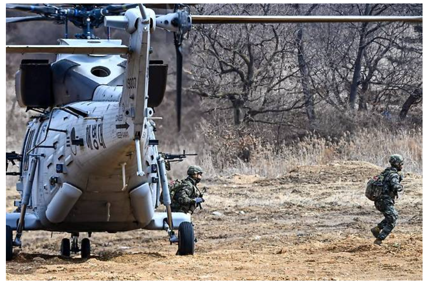 해병대 훈련 모습