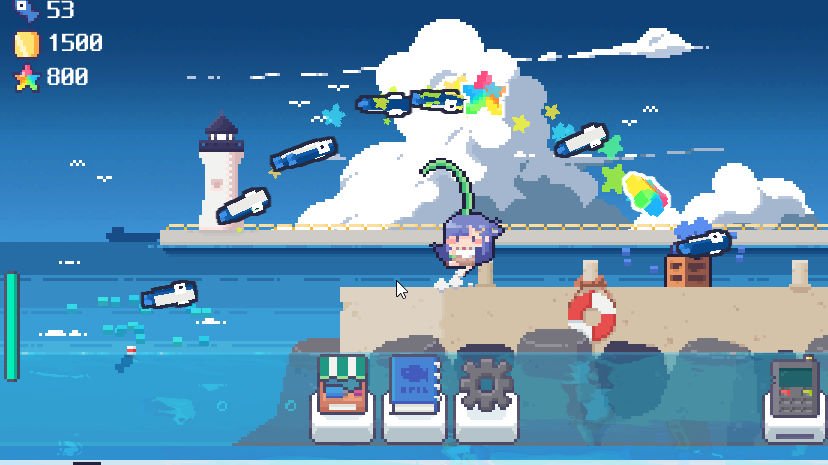 나나미 낚시게임 플레이화면