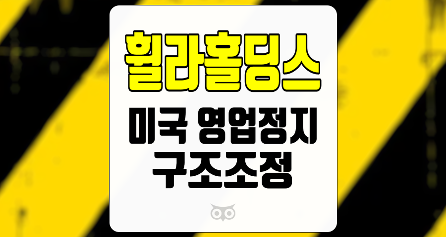 휠라홀딩스, 미국 영업정지와 구조조정의 영향 분석