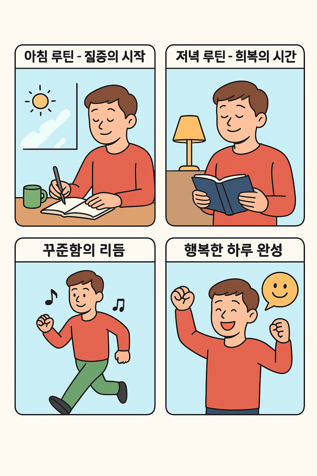 성공한 사람들이 매일 지키는 아침·저녁 루틴 관리 노하우