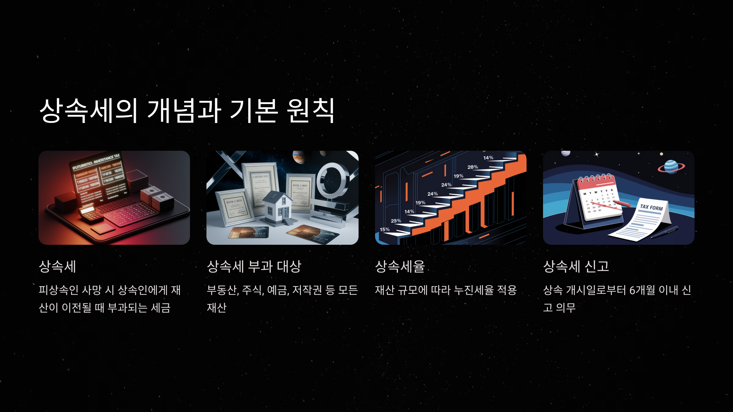 상속세의 개념과 기본 원칙