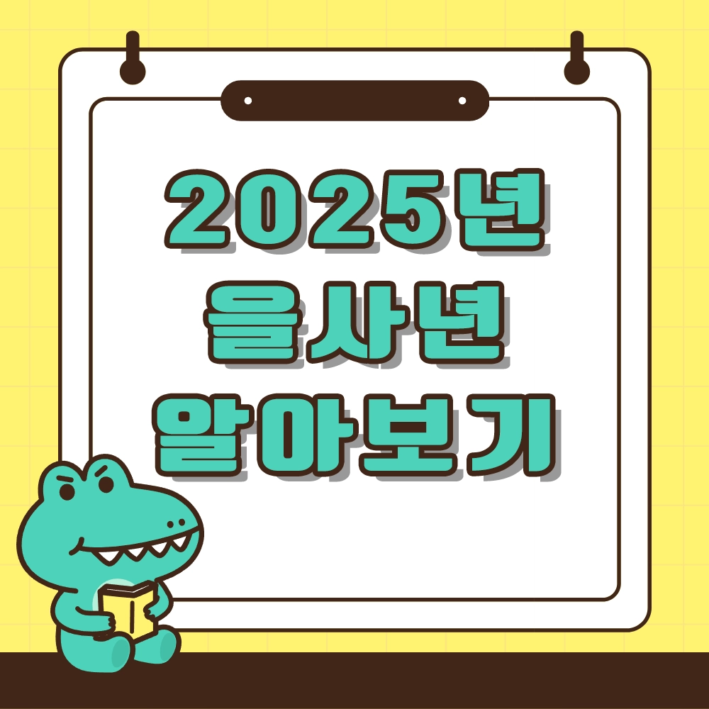 2025년 을사년 알아보기