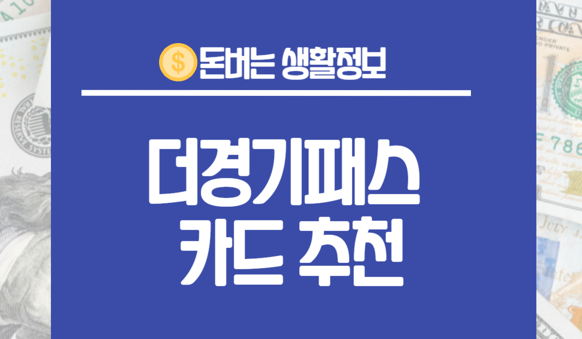 더경기패스 카드 추천