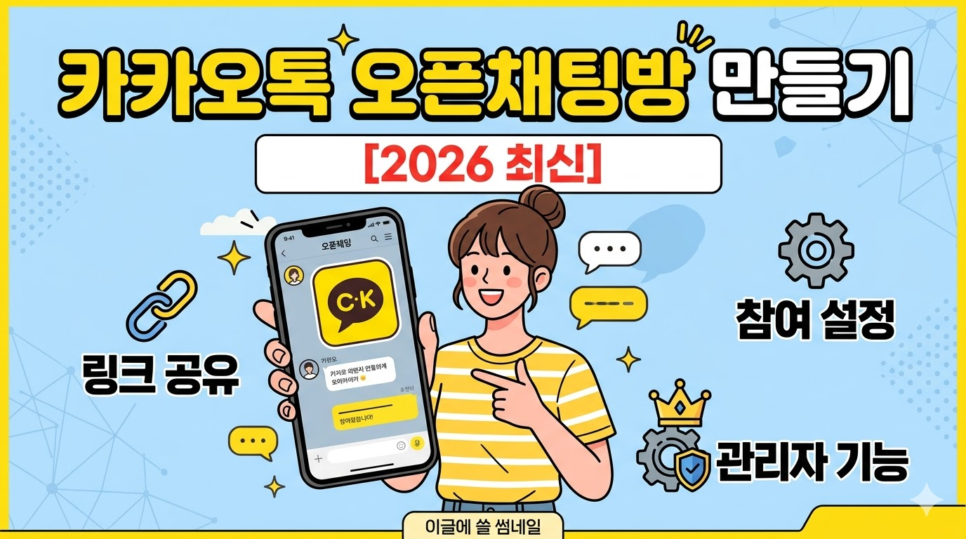 카카오톡 오픈채팅방 만들기