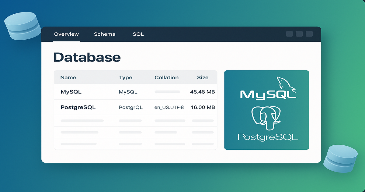 HeidiSQL free database management tool interface supporting MySQL, MariaDB, and PostgreSQL with intuitive GUI for efficient database administration