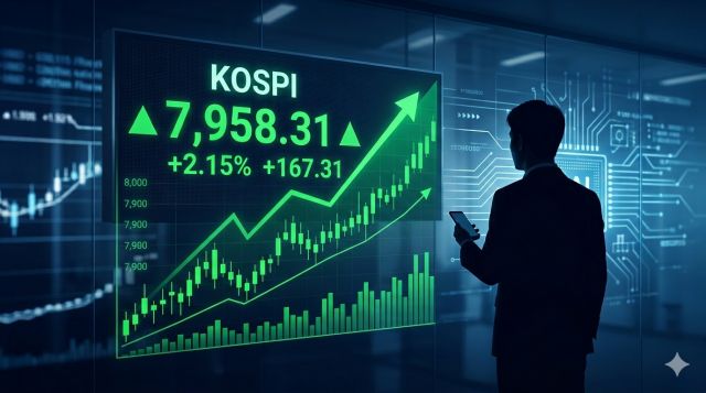코스피 8000 전망과 주식 투자 타이밍을 분석하는 국내 증시 이미지