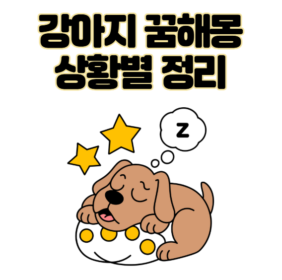 강아지 꿈해몽 상황별 의미 총정리 (길몽 vs 흉몽)