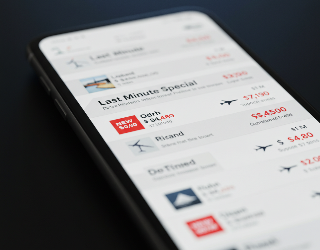 마지막 금액임을 광고하며 구입을 요구하는 항공권
