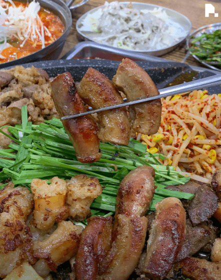 가경동 맛집 "우황소곱창" 음식