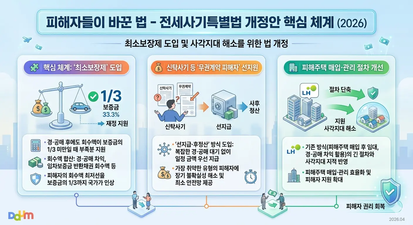 전세사기특별법 제정, 피해자들이 바꾼 법, 33% 최소보장제의 기적!!