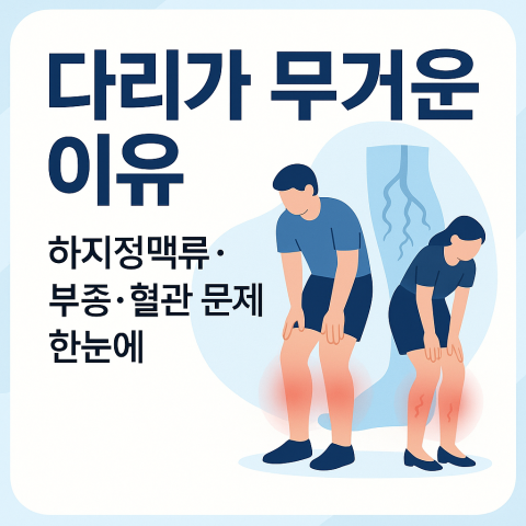 다리가 무거운 이유 대표 일러스트