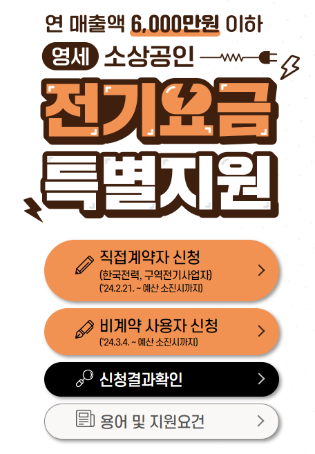 소상공인 전기요금 특별지원