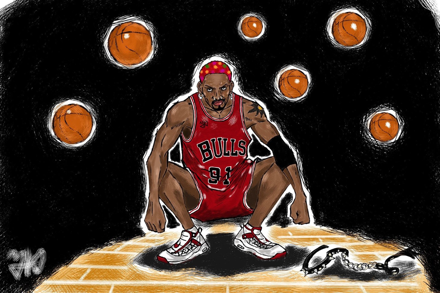 데니스 로드맨 그림