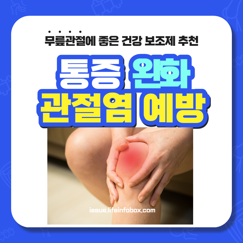 무릎 통증 완화와 관절염 예방을 위한 최고의 건강 보조제를 추천하고, 관절 건강 유지를 위한 중요한 정보를 제공합니다.