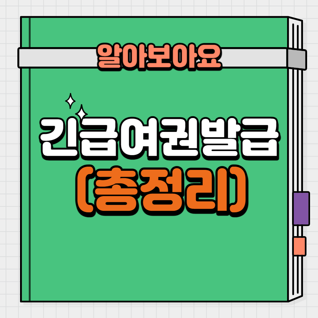 긴급여권발급 총정리
