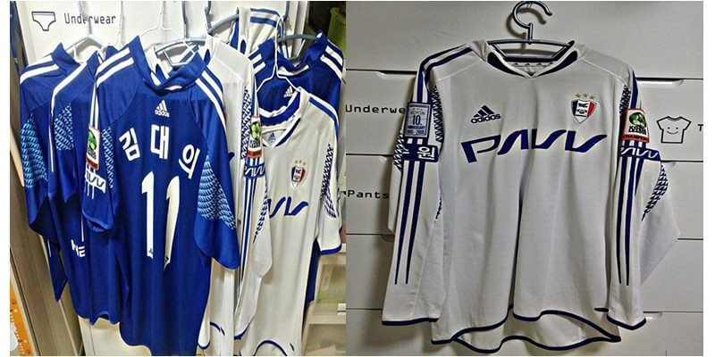 수원 삼성 10주년 유니폼 모음