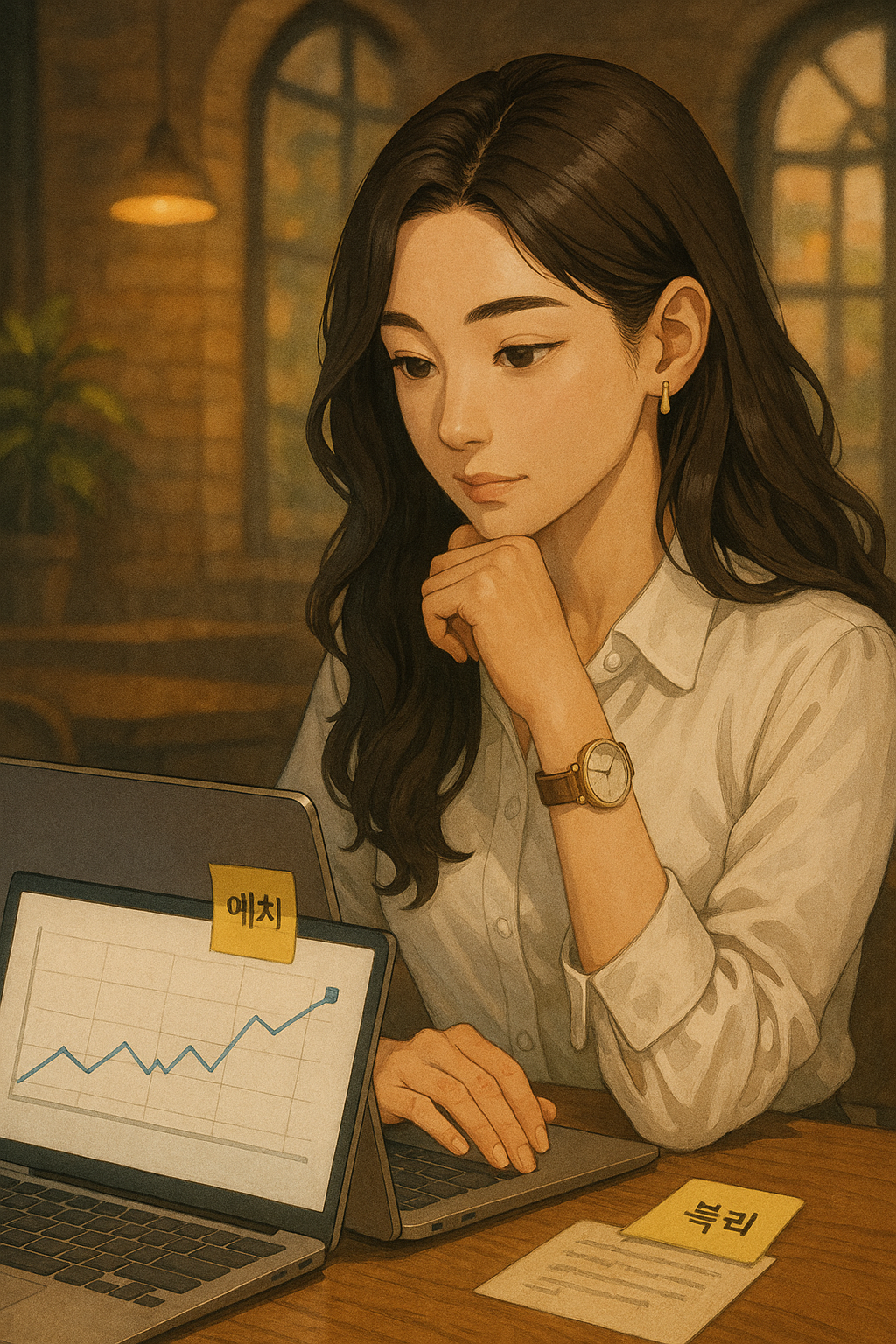 &ldquo;스테이블코인을 디파이 프로토콜에 예치하고 복리 수익을 확인하는 투자자&rdquo;